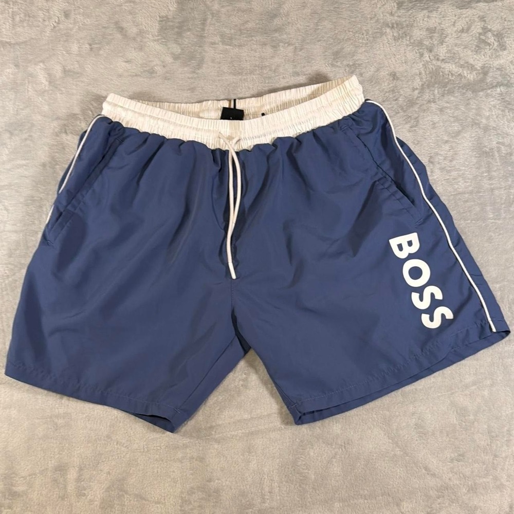 BOSS Beach Swim Trunks | Blue | Large